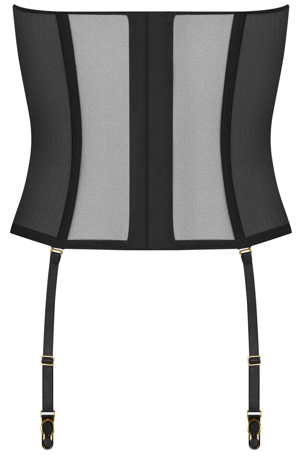 L'Amoureuse Corset with Suspenders, Size L (UK 10-12)