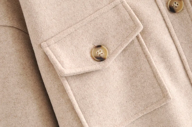 Lapel Collar Single-breasted Slit Leg Outerwear Long Coat