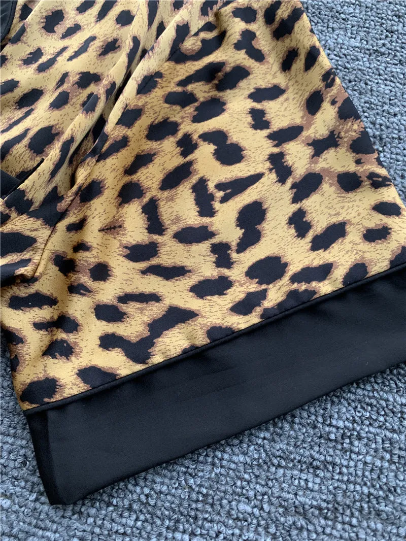 Lapel Home Service Suit Silk Pajamas Women