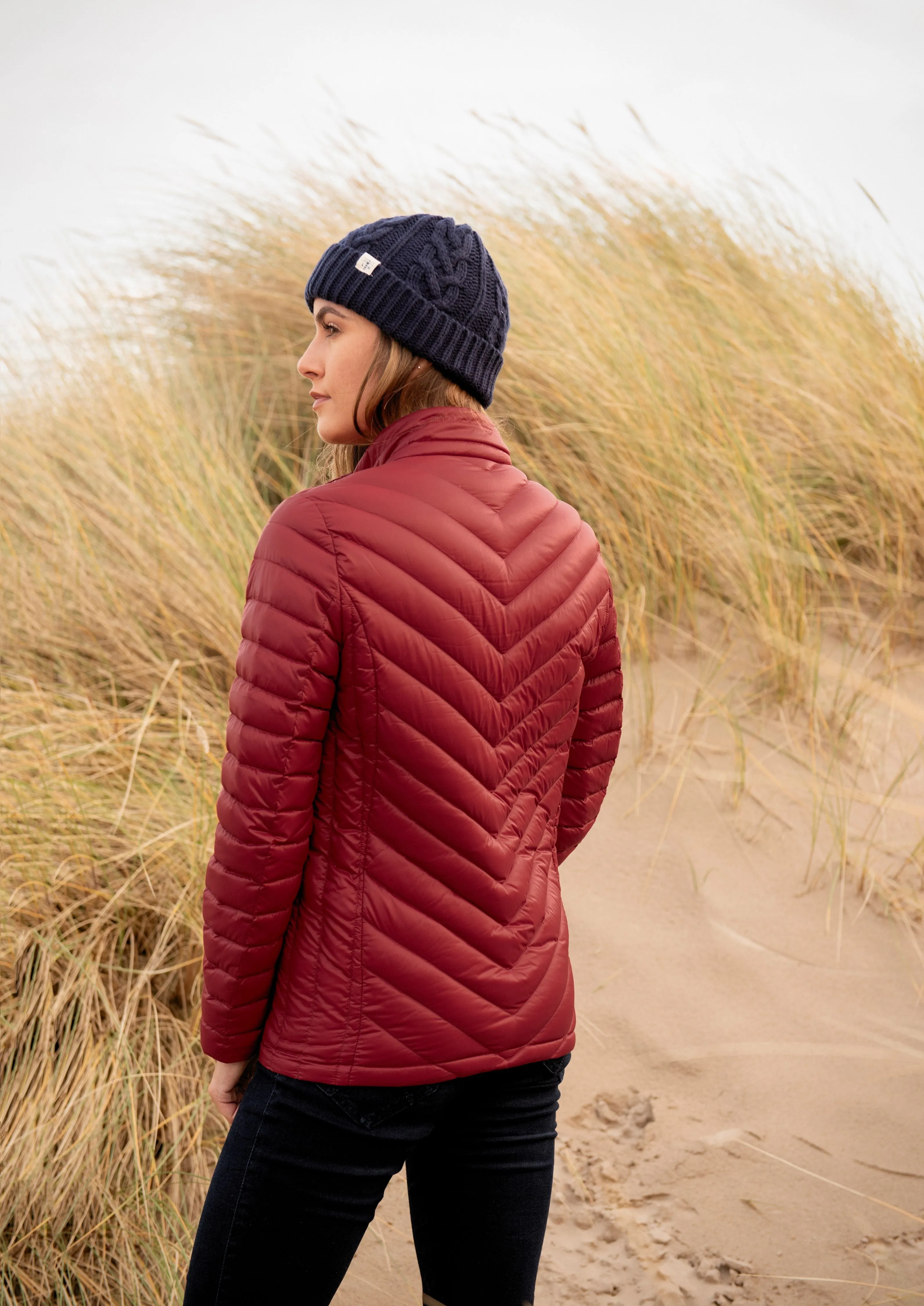 Lara Down Jacket - Deep Red
