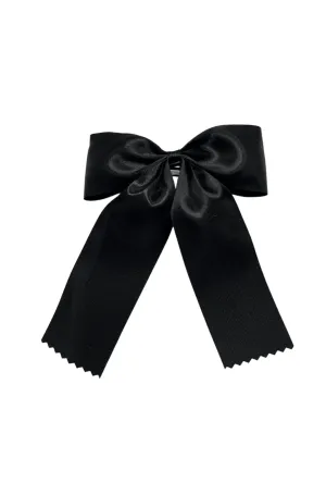 Large Black Hair Bow