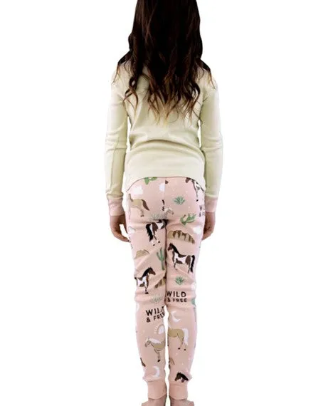 Lazy One Kid's Wild and Free Horse Pajamas