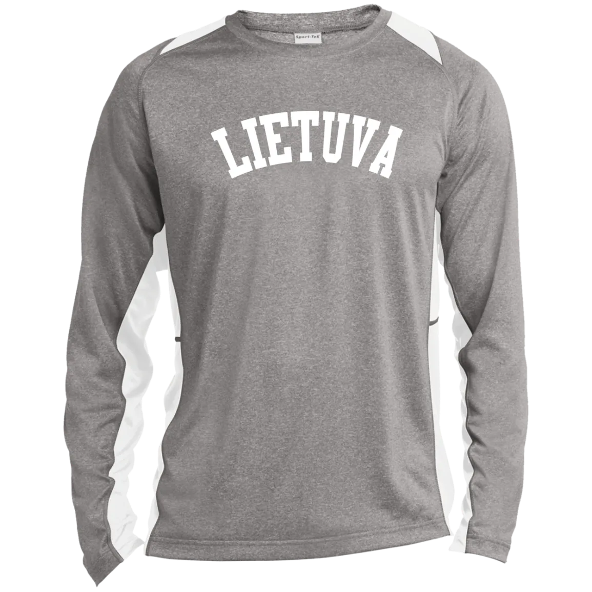 Lietuva - Men's Long Sleeve Colorblock Activewear Performance T