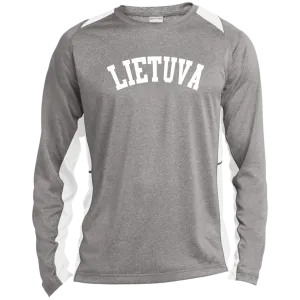 Lietuva - Men's Long Sleeve Colorblock Activewear Performance T