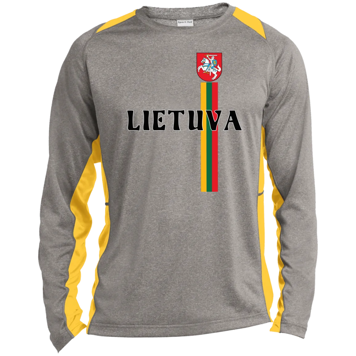 Lietuva Vytis - Men's Long Sleeve Colorblock Activewear Performance T