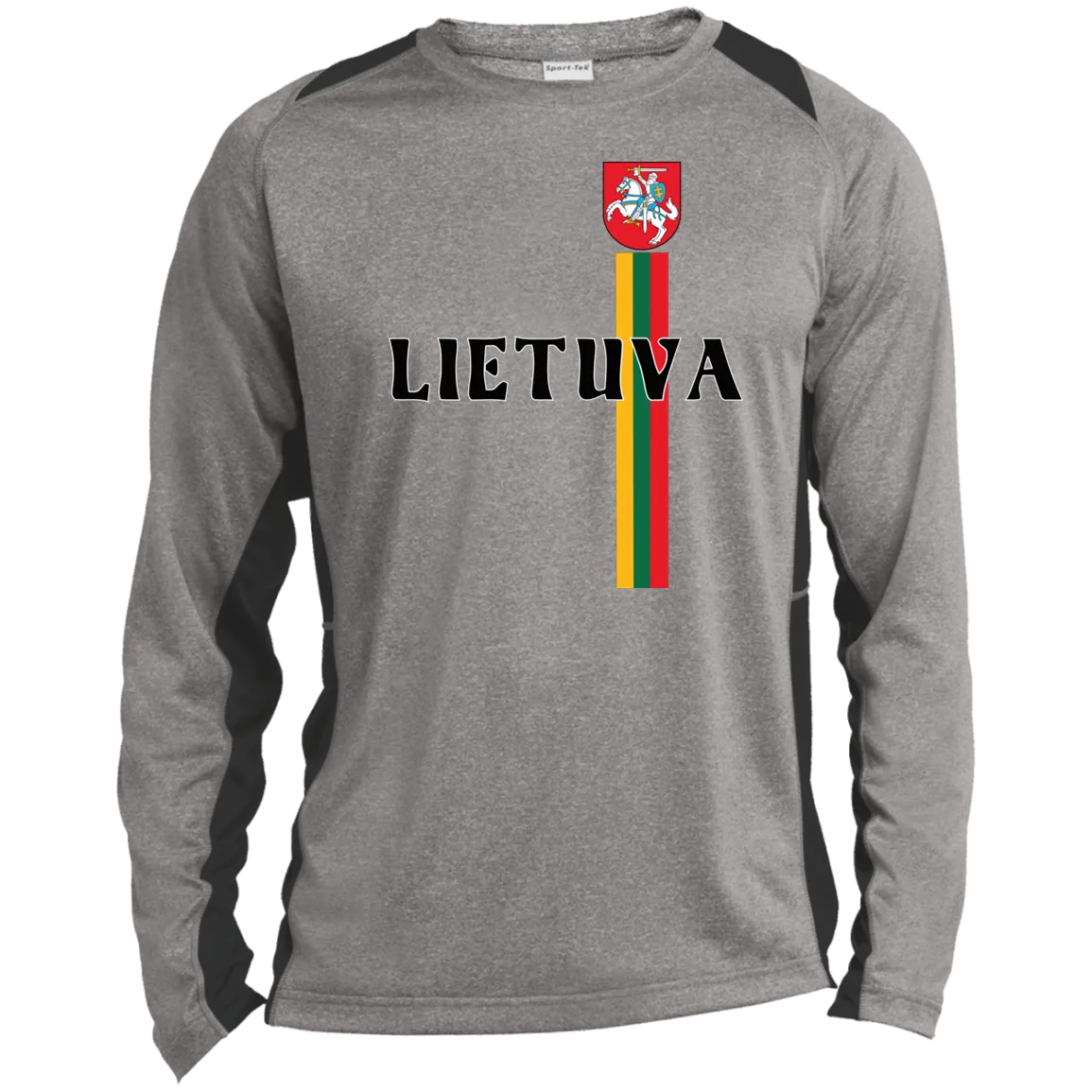 Lietuva Vytis - Men's Long Sleeve Colorblock Activewear Performance T