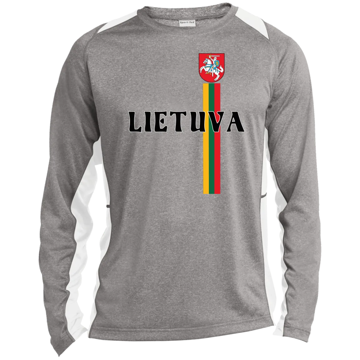 Lietuva Vytis - Men's Long Sleeve Colorblock Activewear Performance T