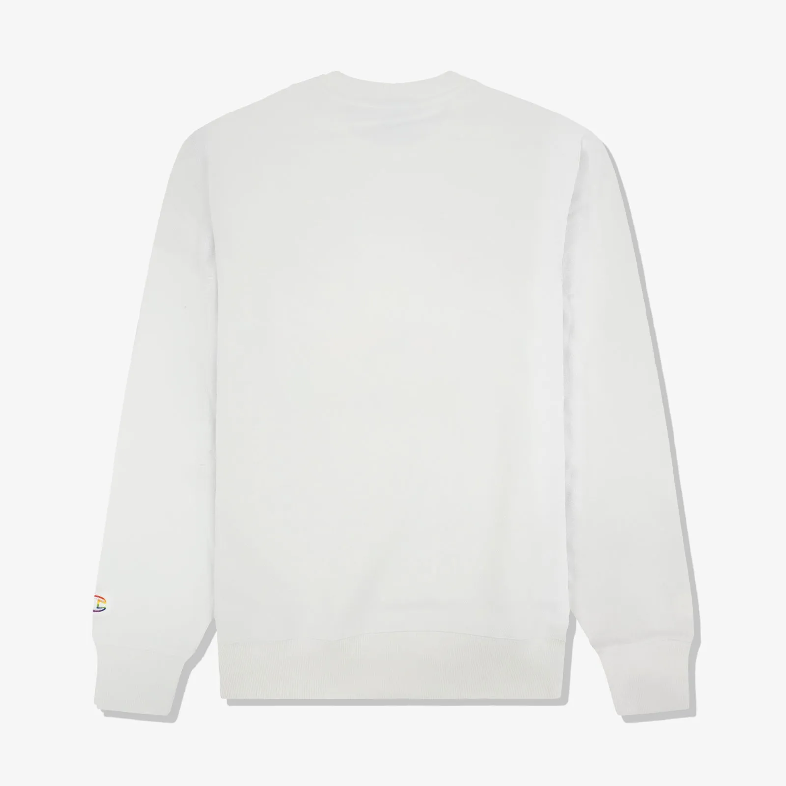 Lifestyle Jacquard Twill Pride Crew - White
