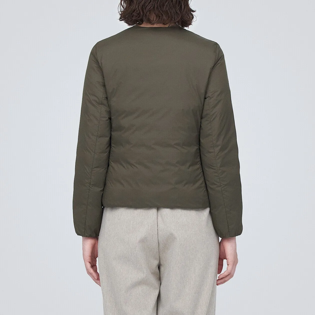 Lightweight Collarless Down jacket