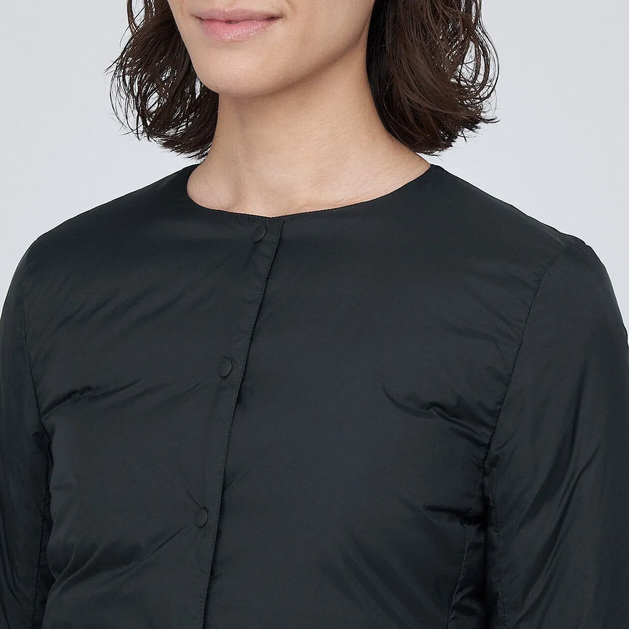 Lightweight Collarless Down jacket