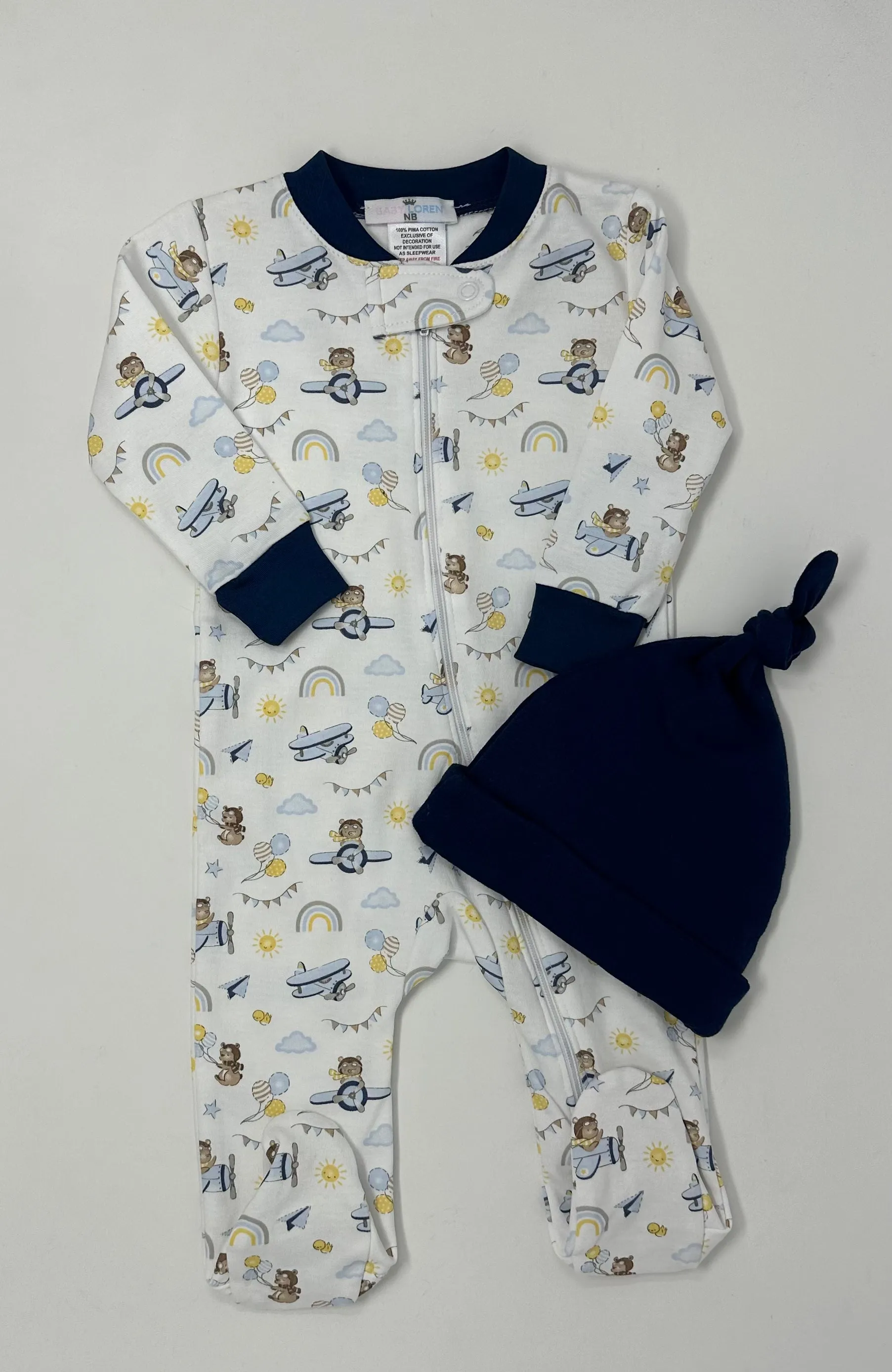 Little Bears in the Sky Pima Zipper
