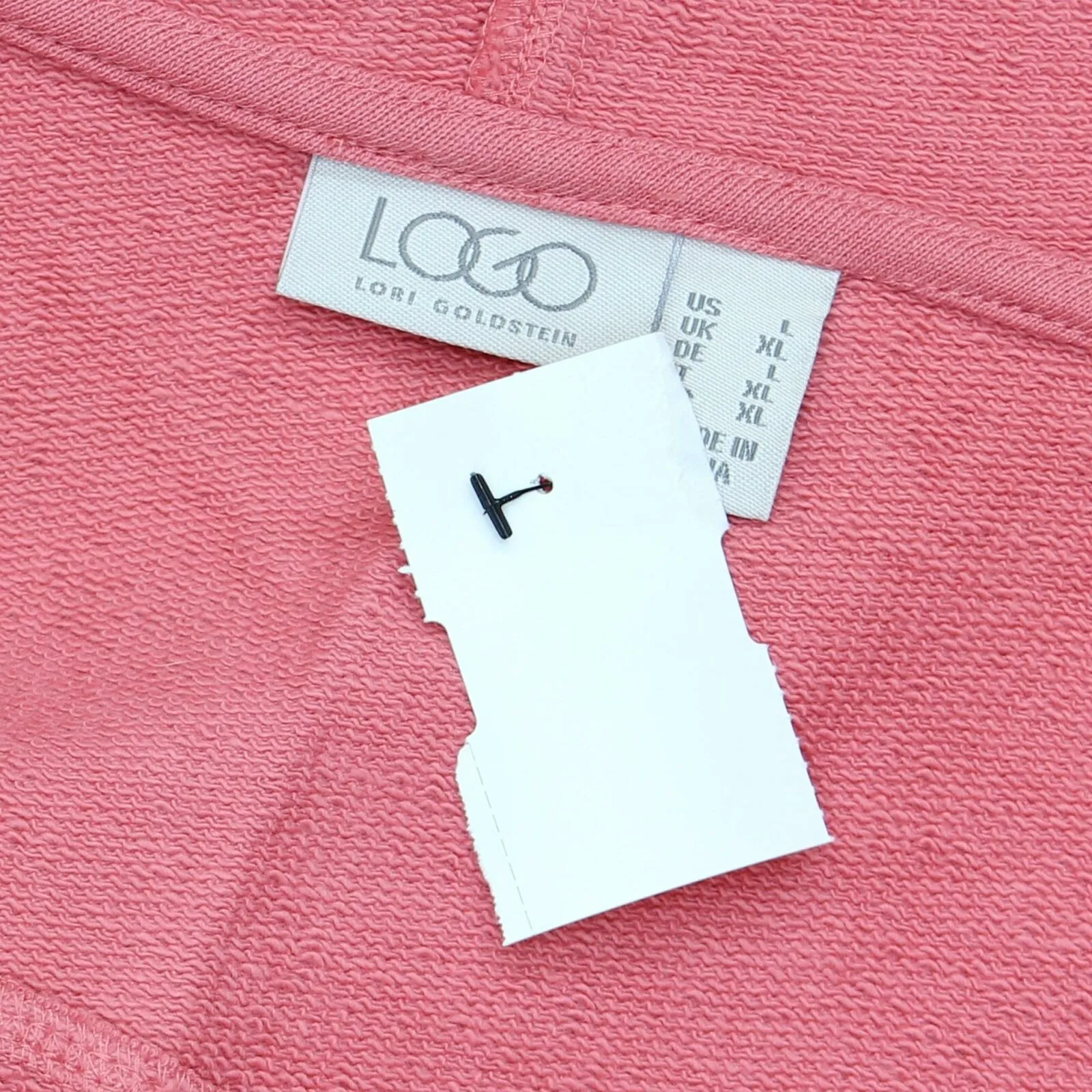 LOGO by Lori Goldstein French Terry Open Front Hoodie