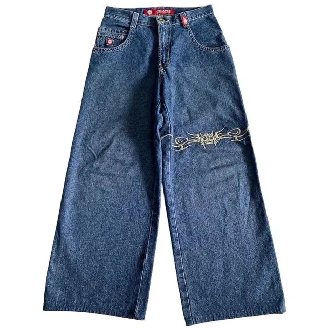 Loose Jeans Fashion Harajuku Hip Hop Gothic Wide Pants