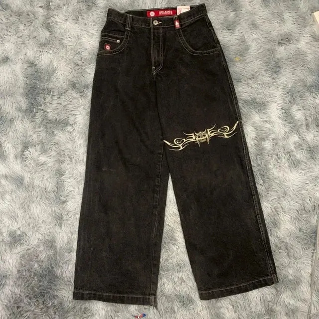 Loose Jeans Fashion Harajuku Hip Hop Gothic Wide Pants