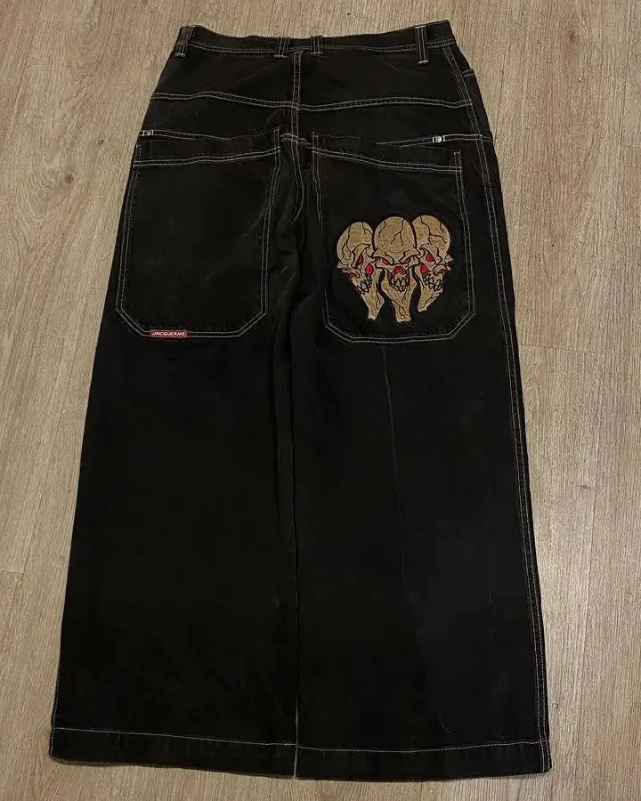 Loose Jeans Fashion Harajuku Hip Hop Gothic Wide Pants