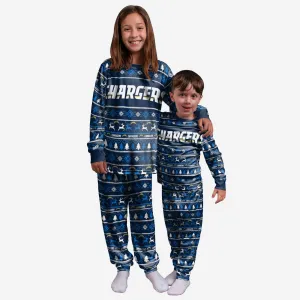Los Angeles Chargers Youth Family Holiday Pajamas