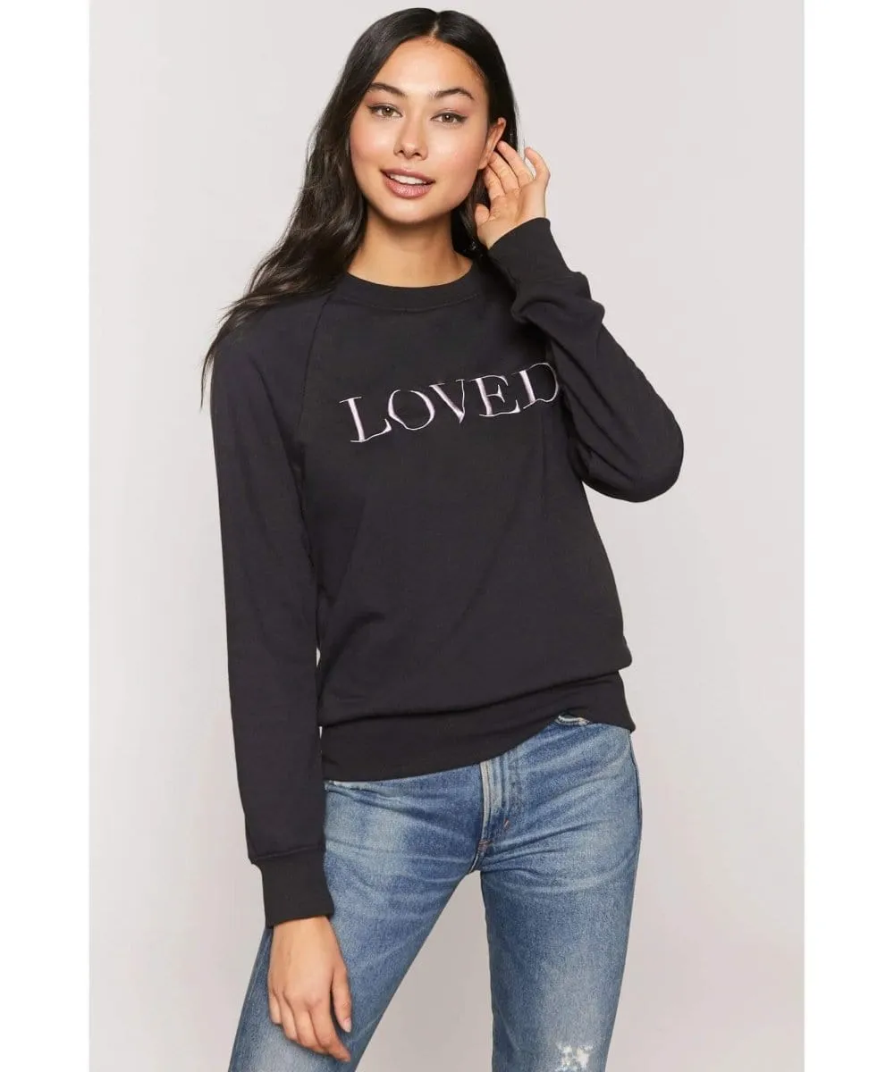 Loved Old School Embroidered Sweatshirt