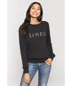 Loved Old School Embroidered Sweatshirt