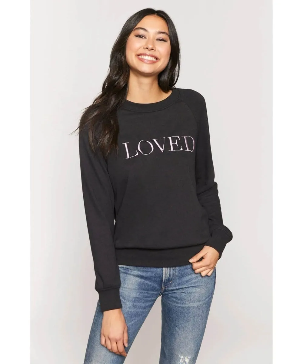 Loved Old School Embroidered Sweatshirt