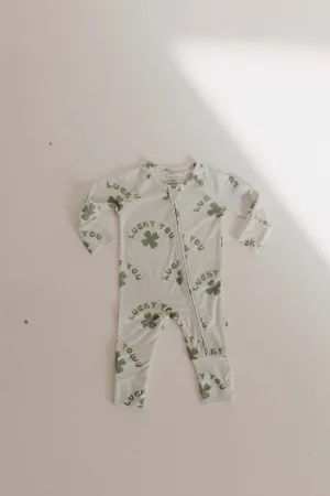 Lucky You | Bamboo Zip Pajamas