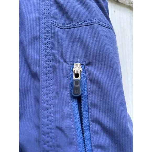 Lululemon Speed Up Short 4&quot; Royalty Blue Zipper Pocket Running Activewear Sz 6