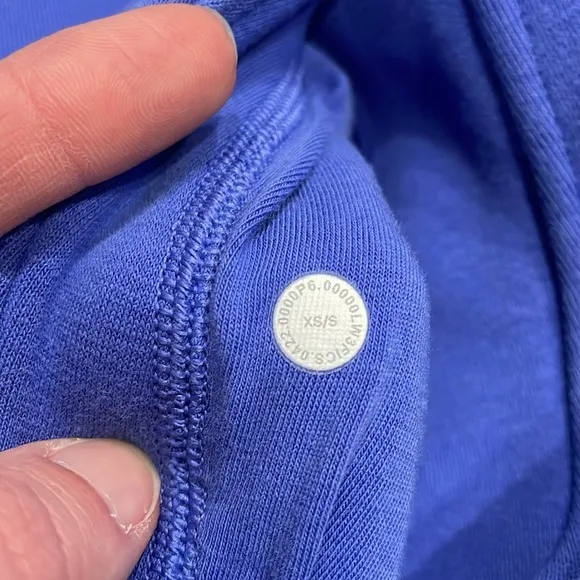 Lululemon Thick Fleece Half Zip Wild Indigo Size XS/S