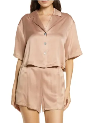 Lunya Silk Button-Up Short Pajamas