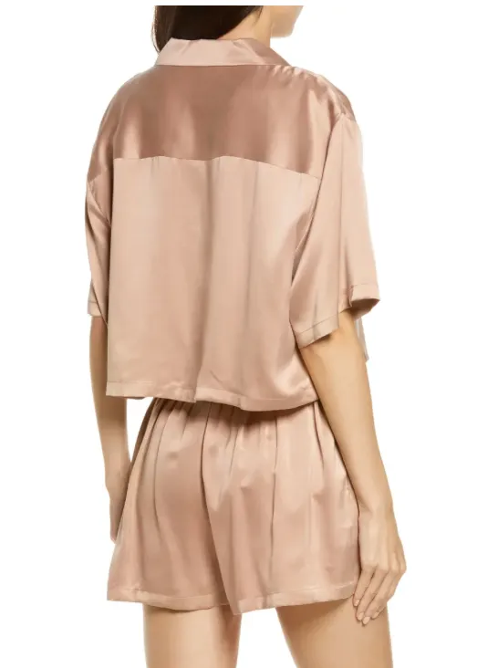 Lunya Silk Button-Up Short Pajamas