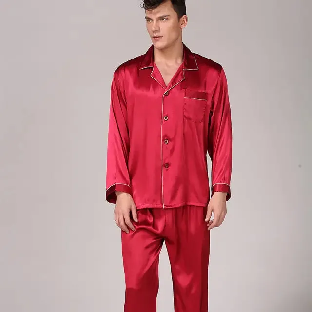 Luxury Men's Silk Lounge Set