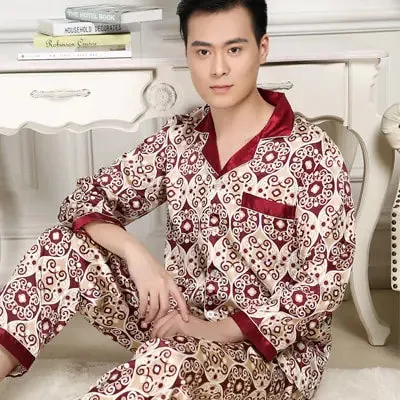 Luxury Men's Silk Lounge Set