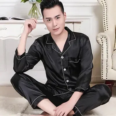 Luxury Men's Silk Lounge Set