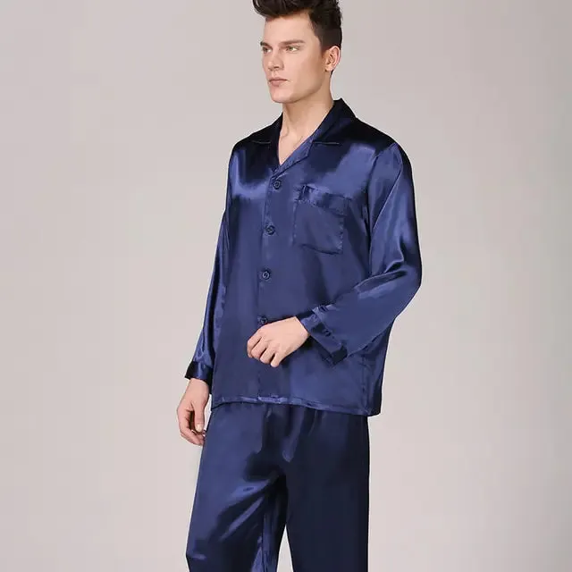 Luxury Men's Silk Lounge Set