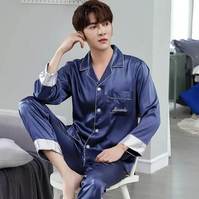 Luxury Men's Silk Lounge Set