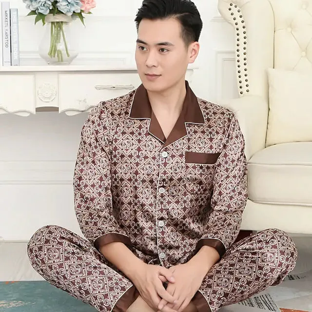 Luxury Men's Silk Lounge Set