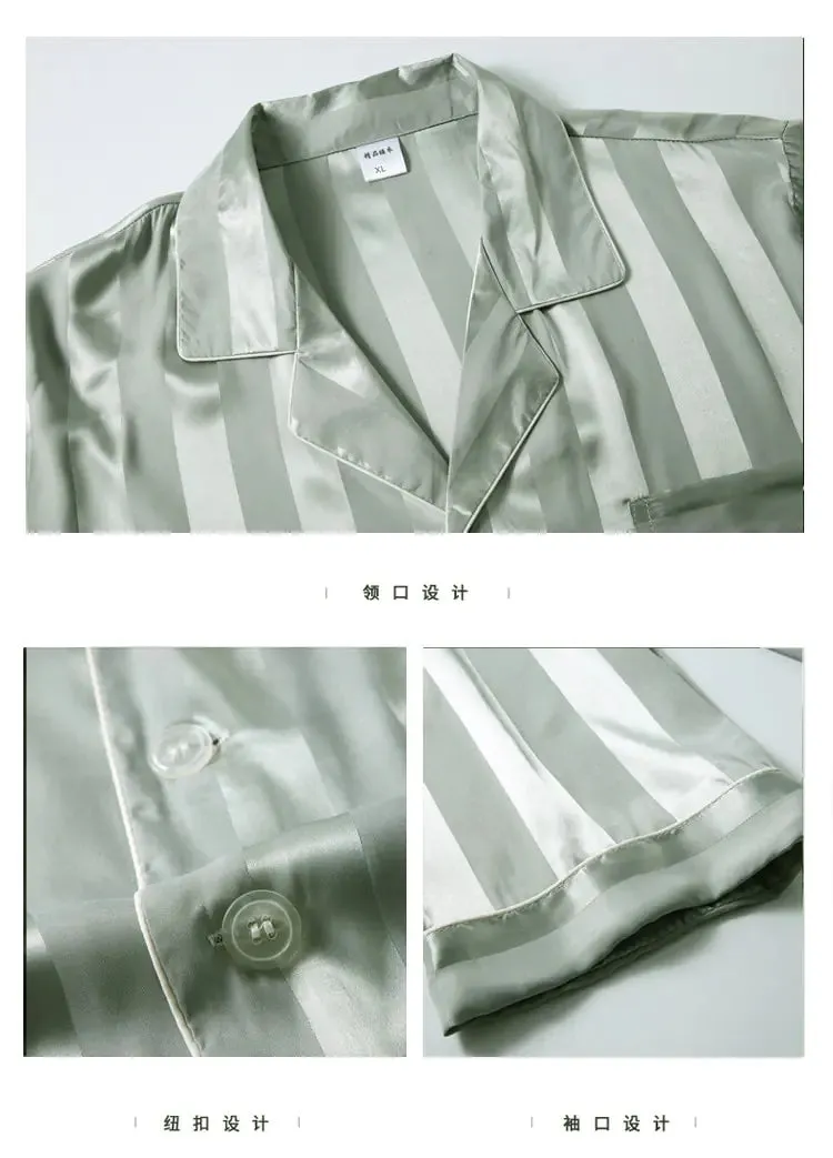 Luxury Men's Silk Lounge Set