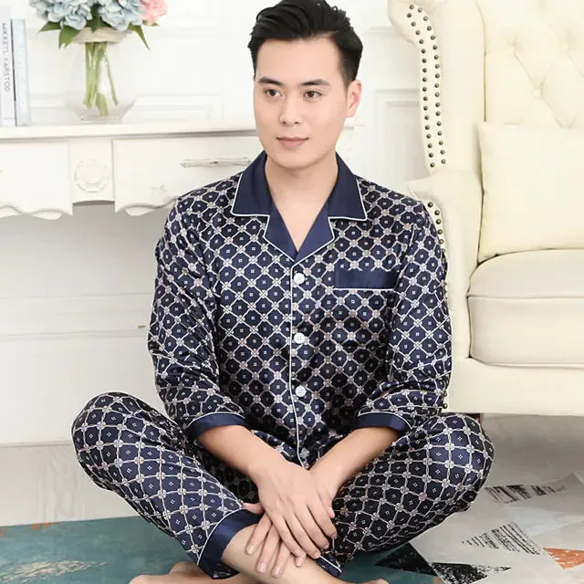 Luxury Men's Silk Lounge Set