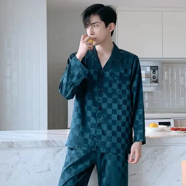 Luxury Men's Silk Lounge Set