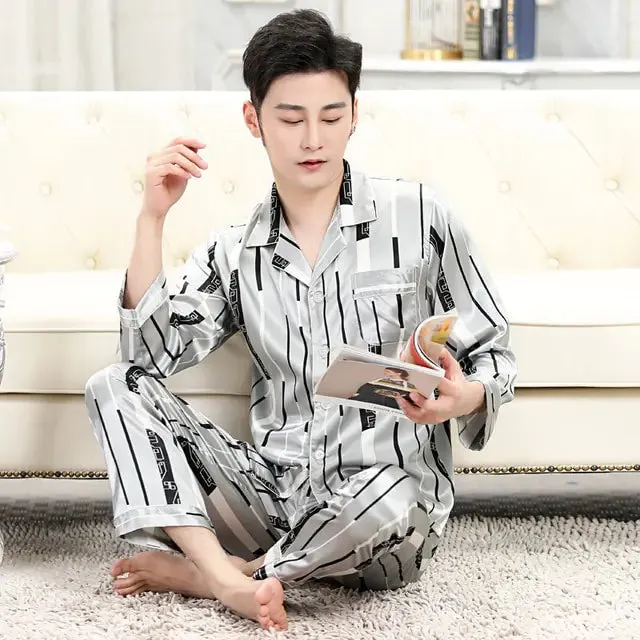 Luxury Men's Silk Lounge Set