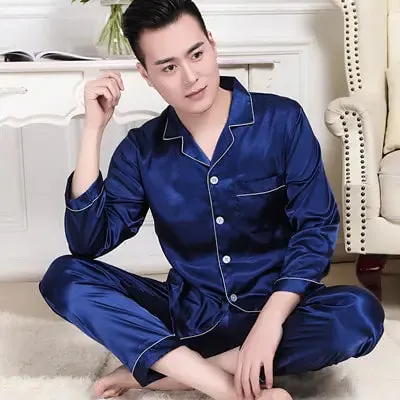 Luxury Men's Silk Lounge Set