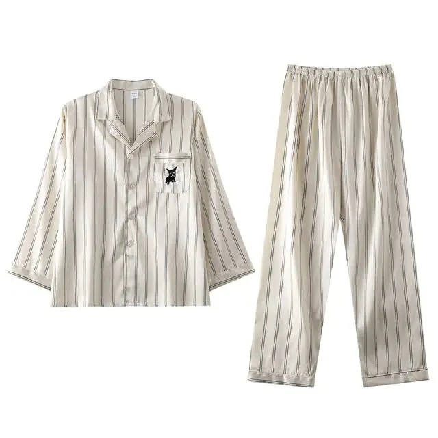 Luxury Men's Silk Lounge Set