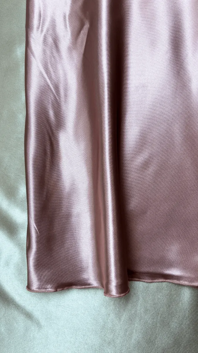 Luxury Satin Pink Pajama Tank