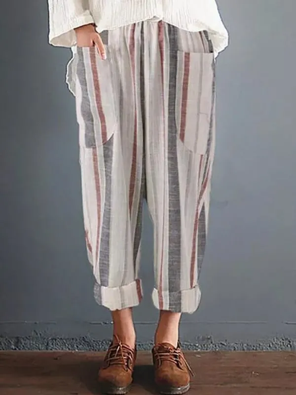 Lynde - Striped Relaxed Pants
