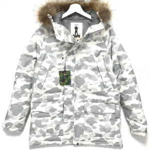 [M] A Bathing Ape Bape Reflective Camo B-3 Down Jacket