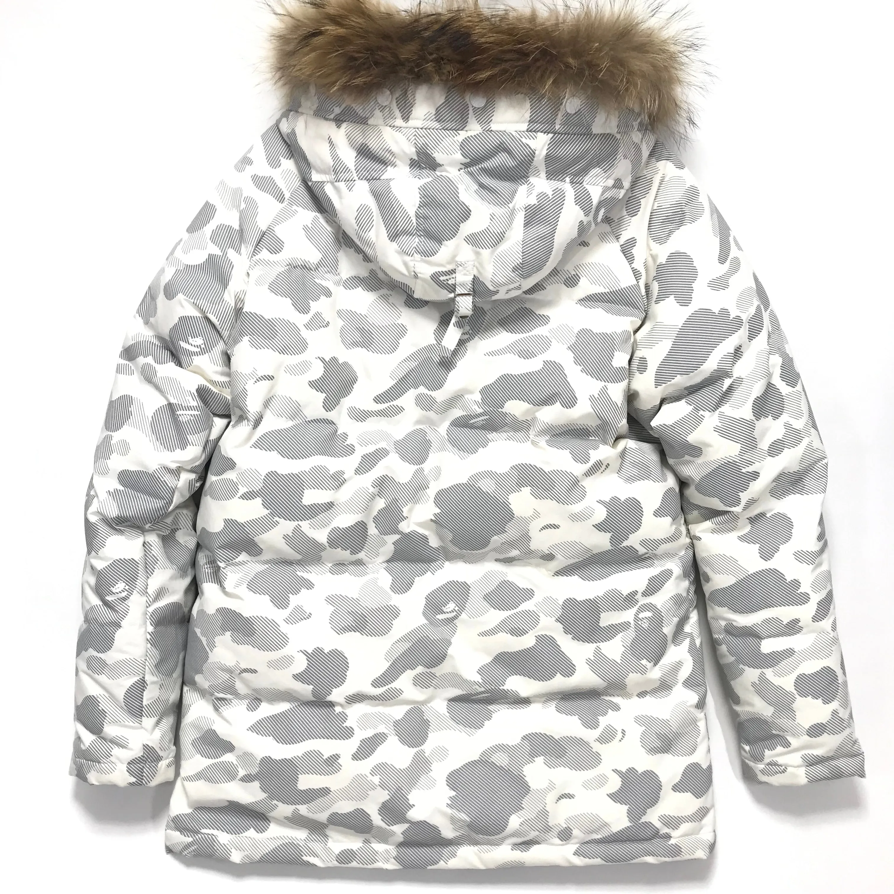 [M] A Bathing Ape Bape Reflective Camo B-3 Down Jacket