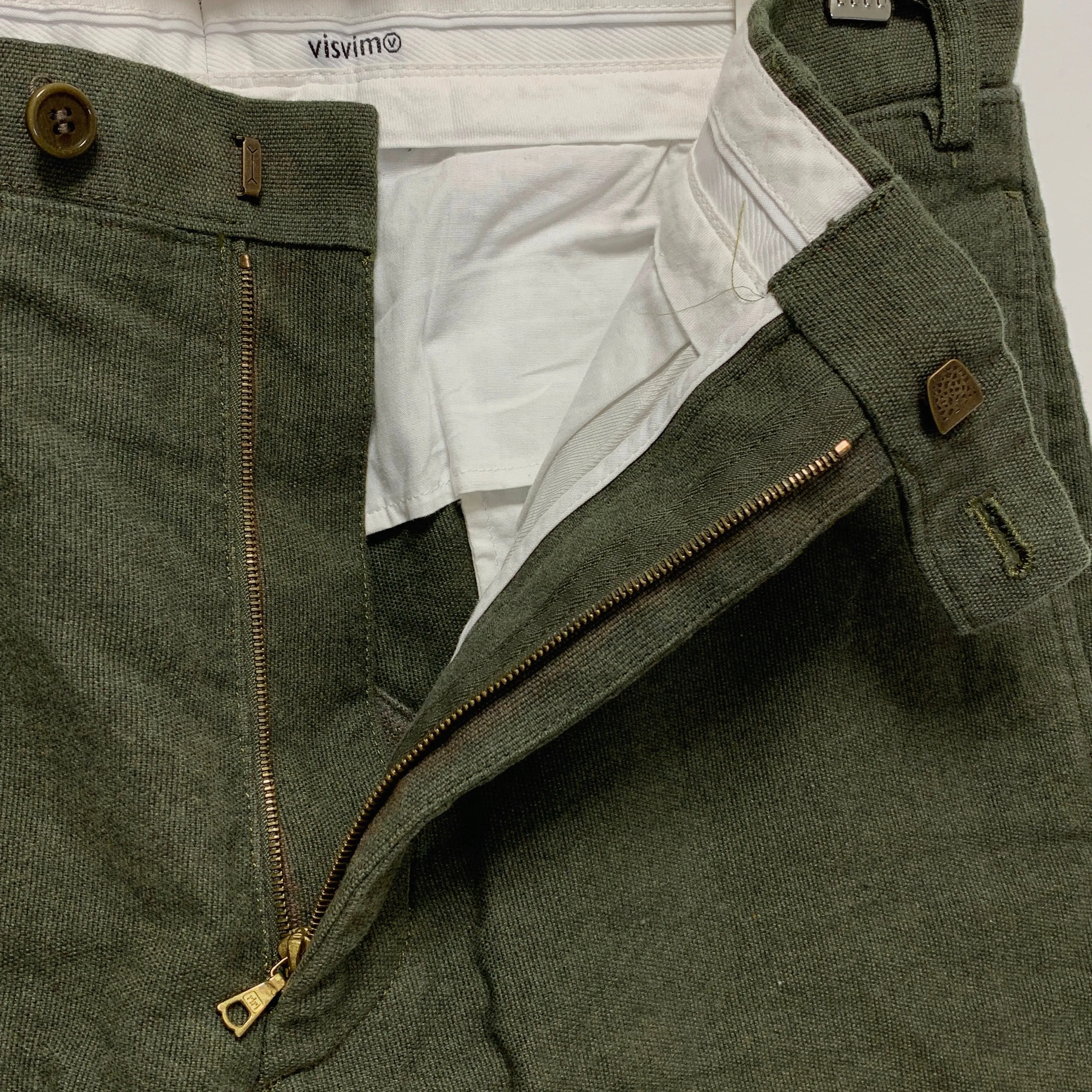 [M] Visvim Zermatt Slack Pants Olive