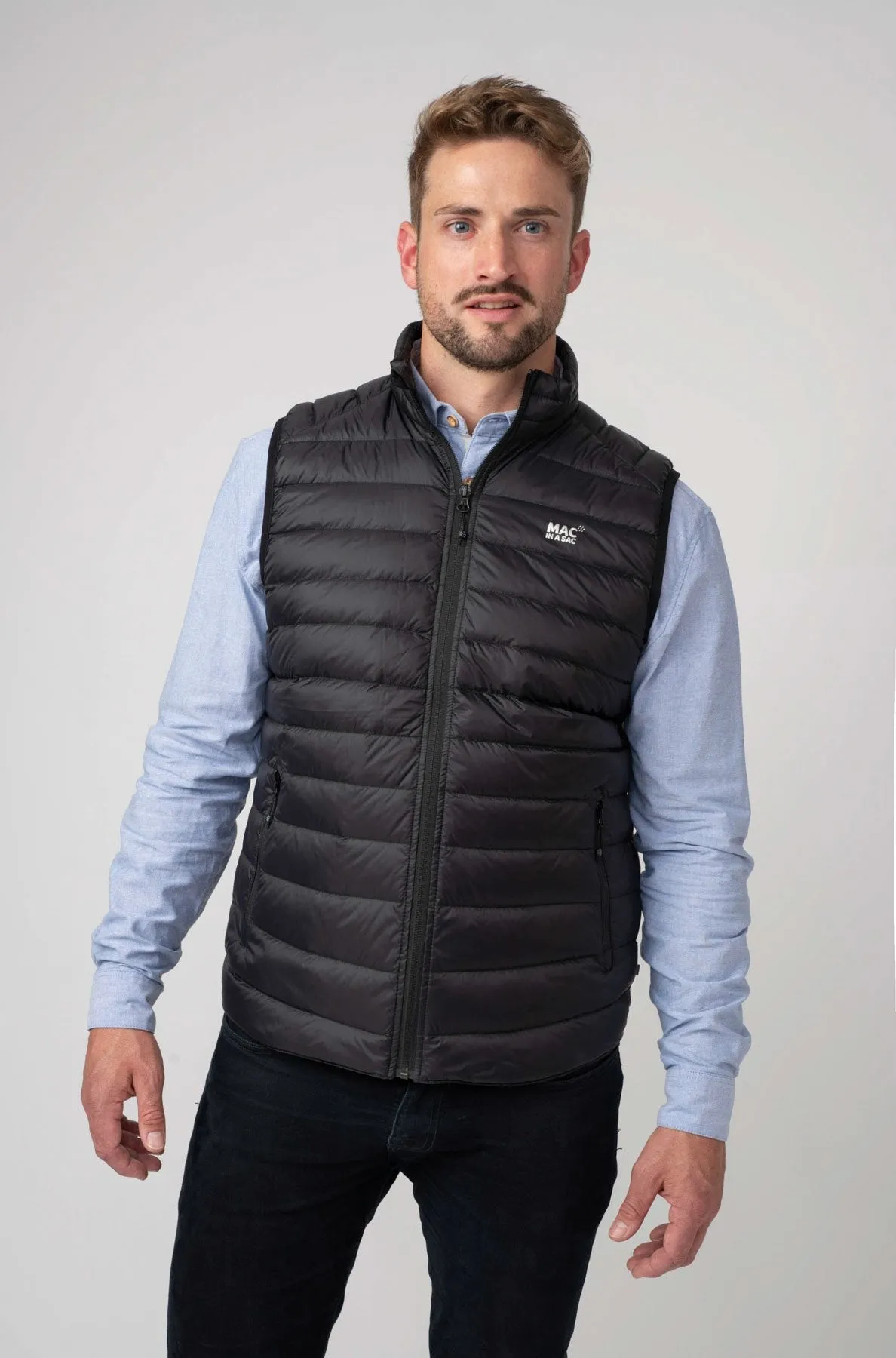 Mac in a Sac Alpine Mens Down Gilet - Jet Black