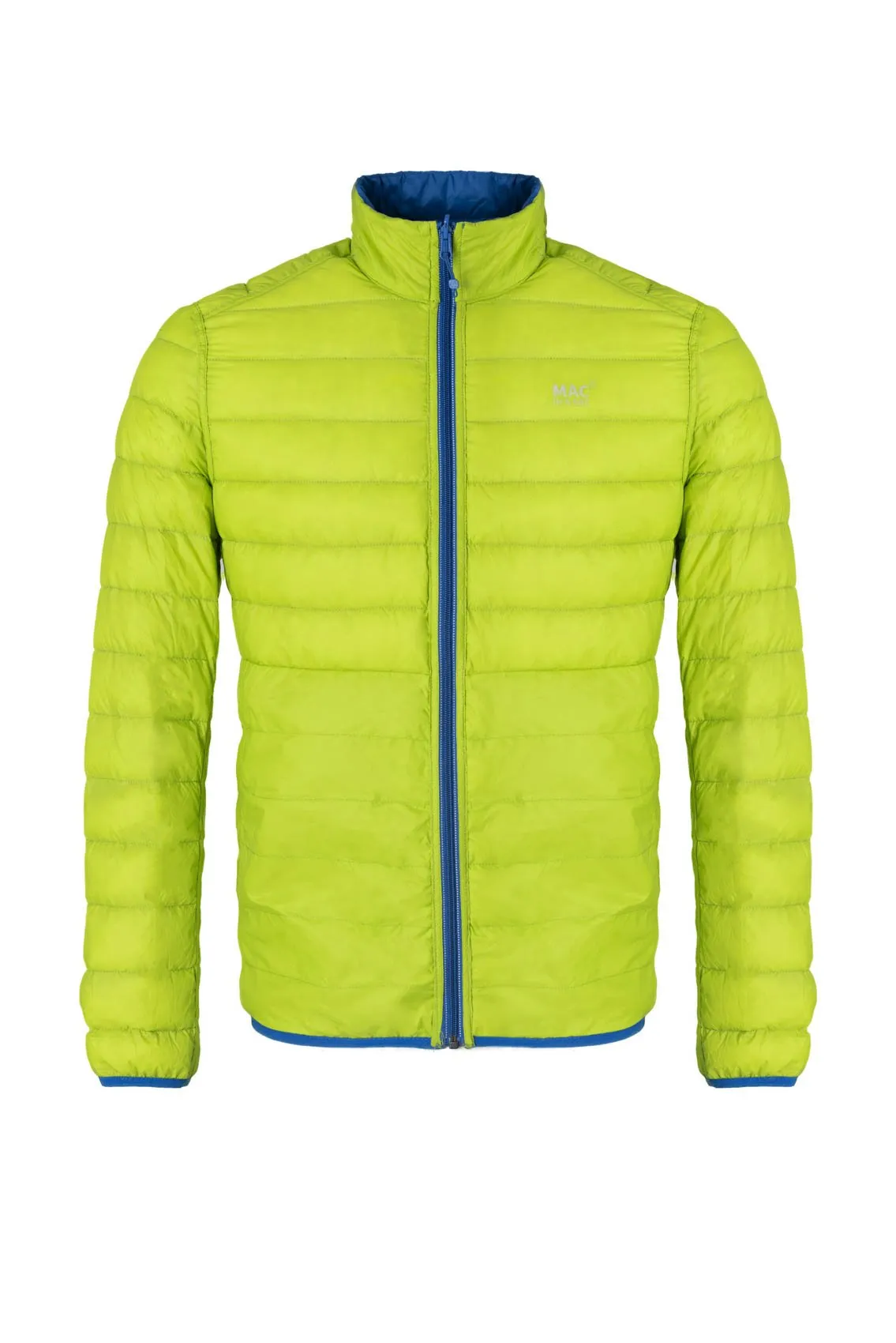 Mac in a Sac Polar Mens Reversible Down Jacket - Electric Blue Lime Punch