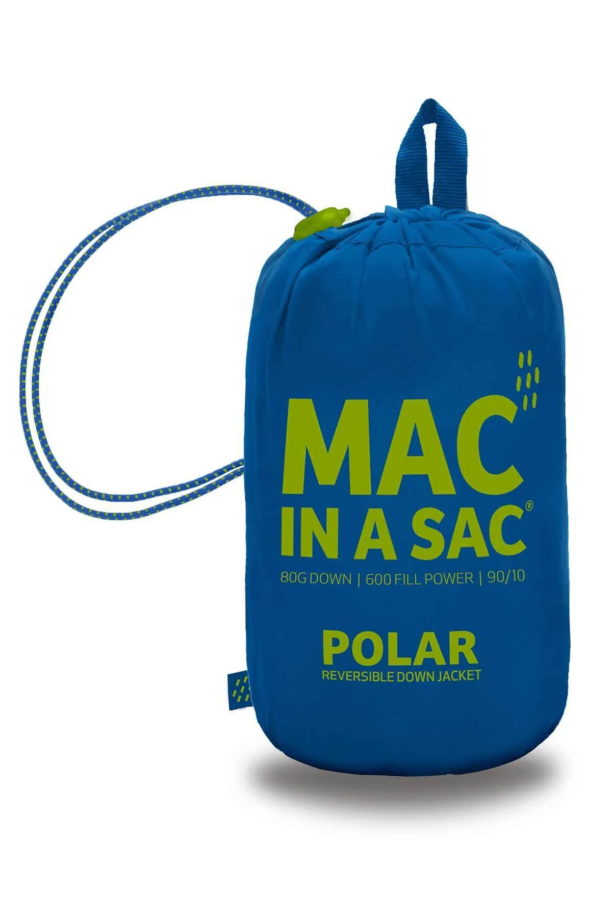 Mac in a Sac Polar Mens Reversible Down Jacket - Electric Blue Lime Punch