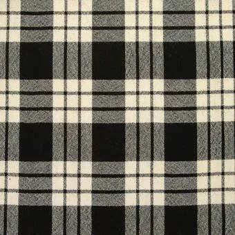 MacFarlane Black & White Modern Tartan Pre-Tied Bow Tie