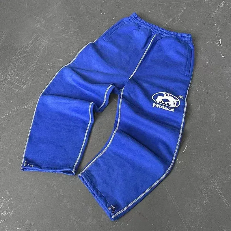 Man Long Pants Cargo Streetwear Joggers Men Y2k Casual Police Trousers Work Pants Male Harajuku Korean Streetwear merican style